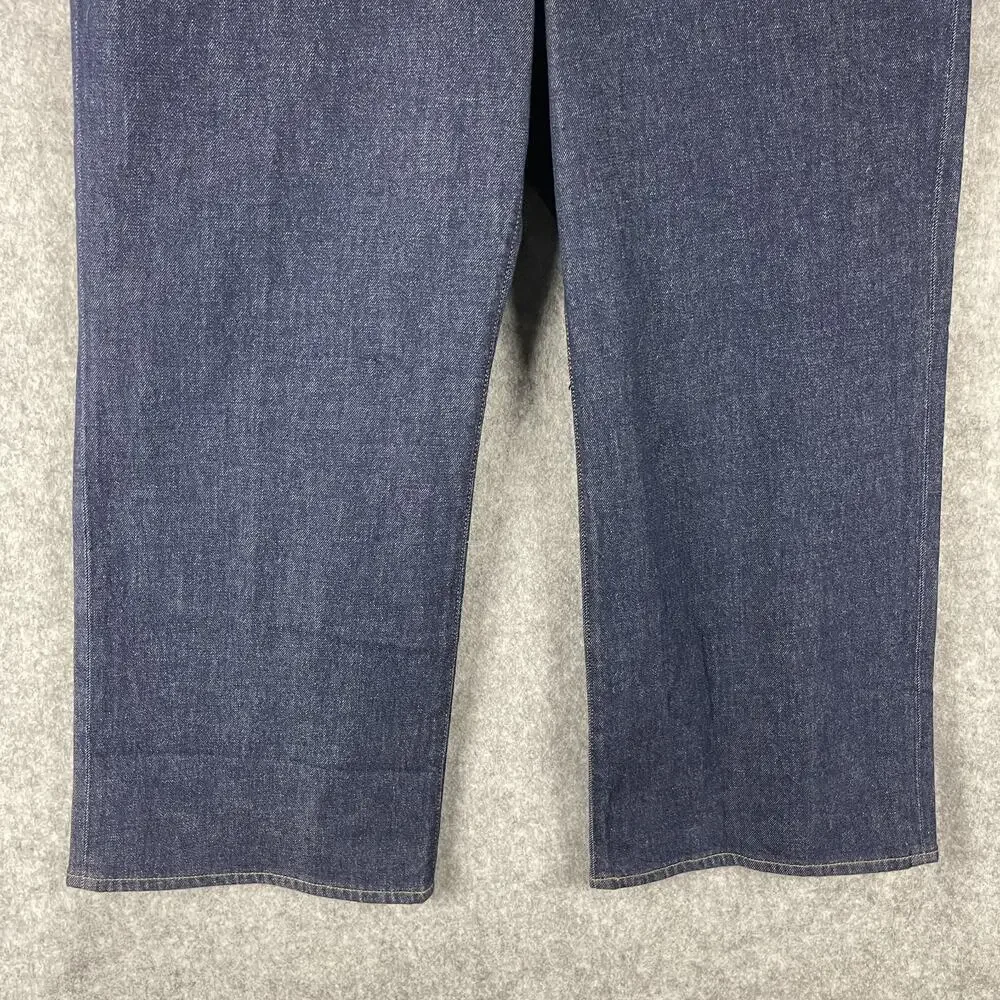 J Crew Semi Stretch High Rise Curvy Slim Wide Jeans Womens 33 Dark Wash Crop NEW